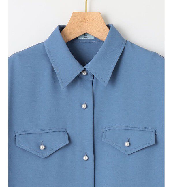 組曲「【サッシュベルト付き】パールボタンシャツワンピース」|ワンピース|