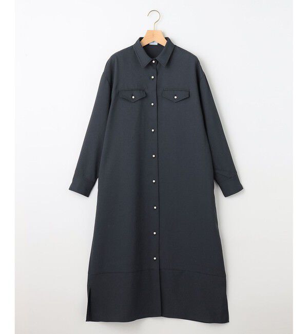 組曲「【サッシュベルト付き】パールボタンシャツワンピース」|ワンピース|