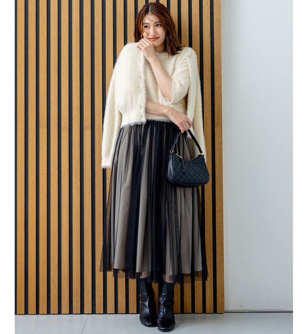 組曲「ナイロンファー カーディガン」|カーディガン|