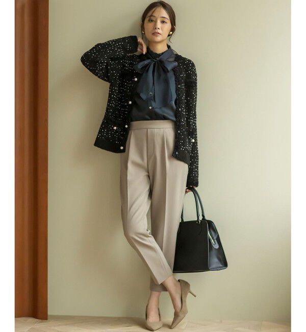 組曲「【暖かい・美シルエット・ストレッチ】バックウォーム テーパードパンツ」|その他|