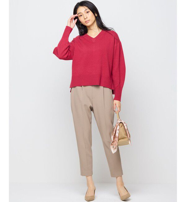 組曲「【暖かい・美シルエット・ストレッチ】バックウォーム テーパードパンツ」|その他|