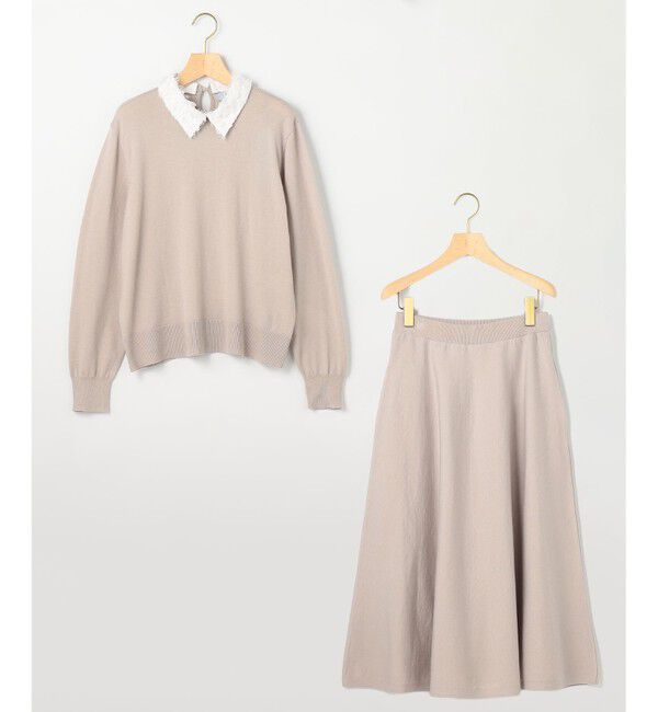 組曲「襟付きニットアップ」|スーツ|