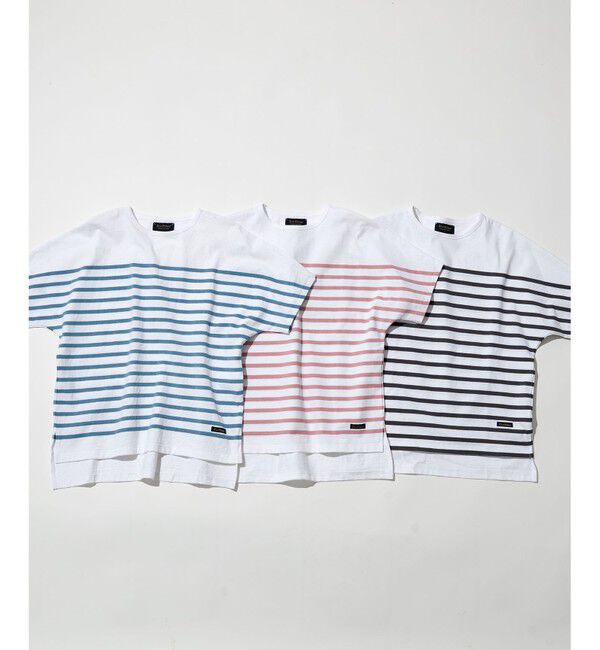 自由区「【洗える】Le minor(ルミノア) ボーダーカットソー」|Tシャツ・カットソー|