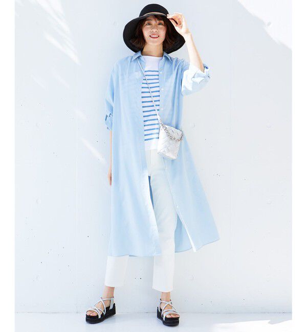 自由区「【洗える】Le minor(ルミノア) ボーダーカットソー」|Tシャツ・カットソー|