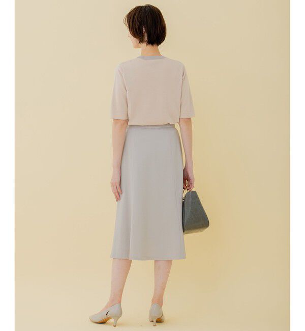 自由区「【好評につき追加生産/洗える】WASHABLEPONTE セミフレアスカート」|スカート|