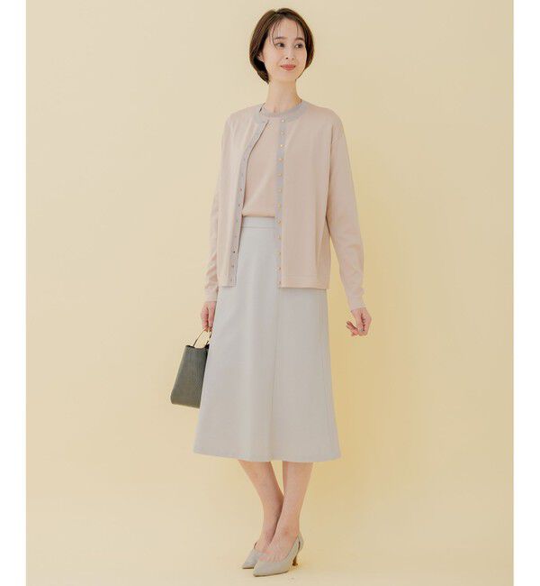 自由区「【好評につき追加生産/洗える】WASHABLEPONTE セミフレアスカート」|スカート|