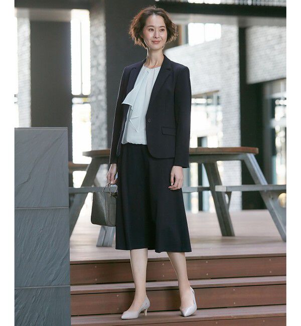 自由区「【好評につき追加生産/洗える】WASHABLEPONTE テーラードジャケット」|テーラードジャケット|