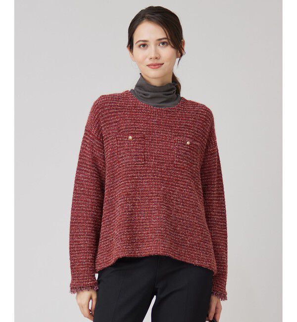 自由区「【洗える】シアーツイストガーゼ カットソー」|Tシャツ・カットソー|チャコール