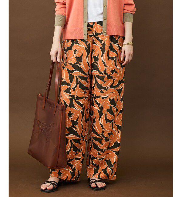 自由区「【カタログ掲載】シアーカラミプリントワイド パンツ」|その他|ﾌﾞﾗｳﾝ&times;ｵ