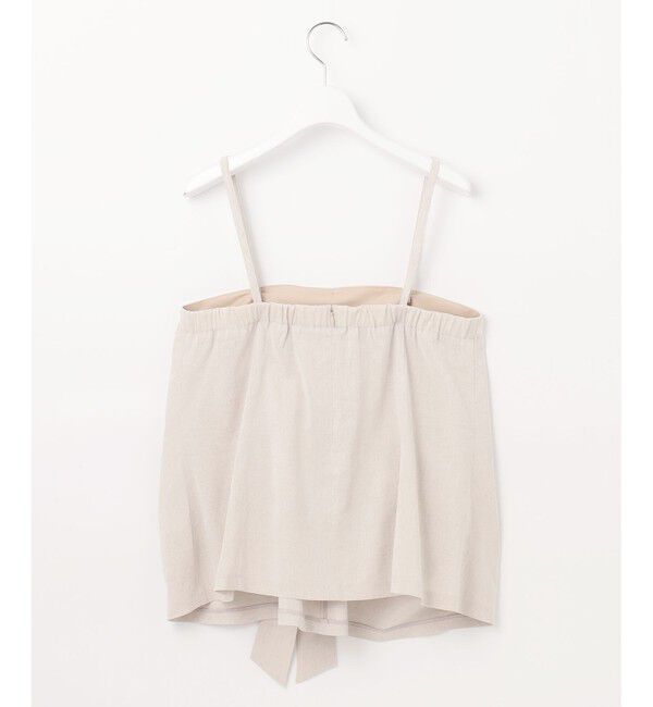 23区「【洗える】リネンレーヨンストレッチ キャミソール ブラウス」|シャツ・ブラウス|