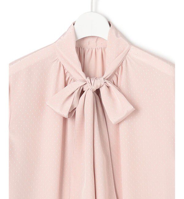 23区「【洗える】ドットドビーデシン ブラウス」|シャツ・ブラウス|