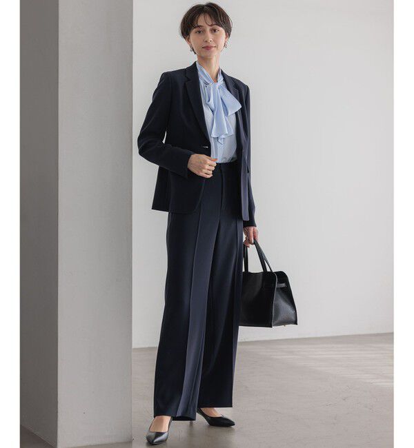 23区「【洗える】ドットドビーデシン ブラウス」|シャツ・ブラウス|