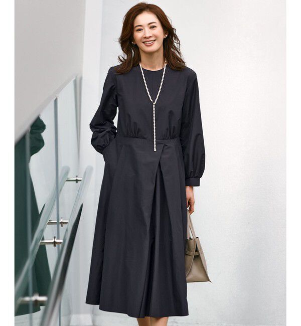 23区「【VERYコラボ】ラスタークロス タックワンピース」|ワンピース|ネイビー系