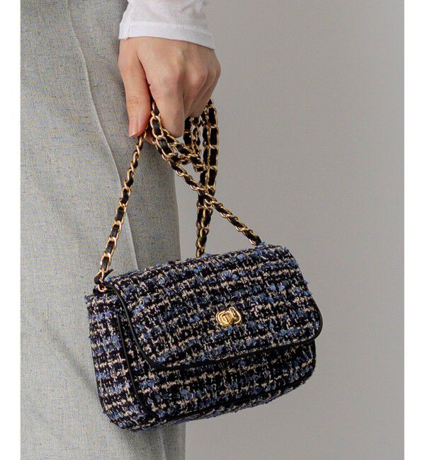 23区「【Oggi・VERY掲載】GIOLICA ツイードミニ ショルダーバッグ」|ショルダー・メッセンジャー|ﾈｲﾋﾞｰﾐ