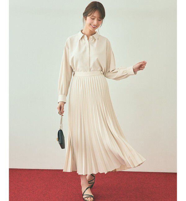 ANY SIS「ウーステッドエステル  プリーツスカート」|スカート|