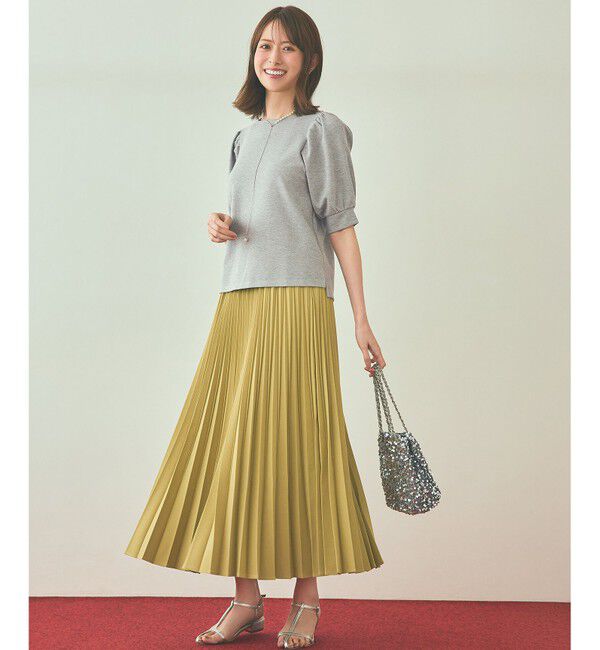 ANY SIS「ウーステッドエステル  プリーツスカート」|スカート|