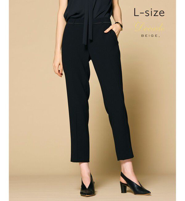 BEIGE,「【洗える・L-size】CINDY / クロップドパンツ」|その他|Black &times; Black