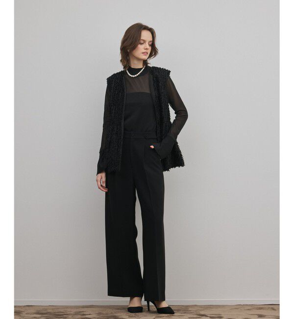 GRACE CONTINENTAL「トリアセワイドパンツ」|その他|ブラック