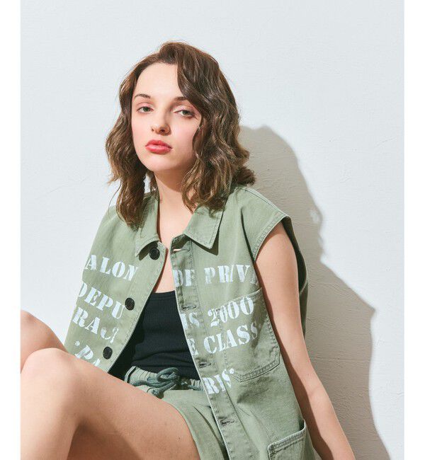 Grace Class「ヘリンボーンツイルジレ」|ベスト・ジレ|