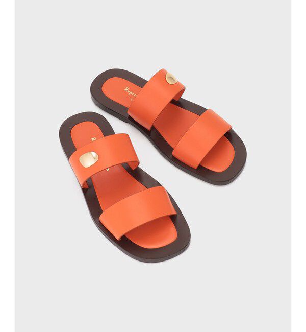  「Rupert Sanderson フラットサンダル」|サンダル|オレンジ