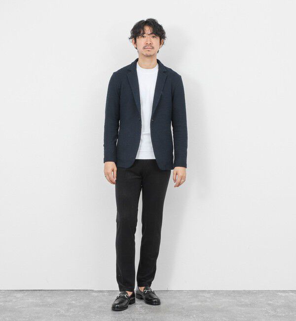 Stutostein「《ビジカジ対応》ツィードジャージーテーラーCD 26SS」|カーディガン|