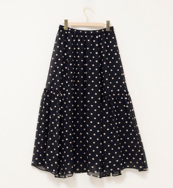 NOLLEY'S sophi「《セットアップ対応》ラメカットジャガードフレアスカート」|フレア|