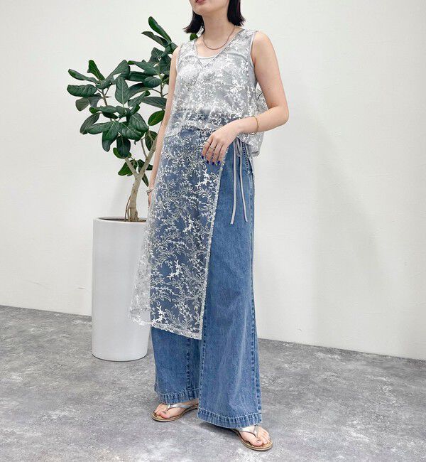 fredy emue「キラキラレイヤードラップスカート」|スカート|