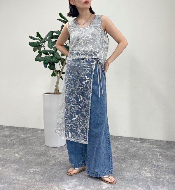 fredy emue「キラキラレイヤードラップスカート」|スカート|