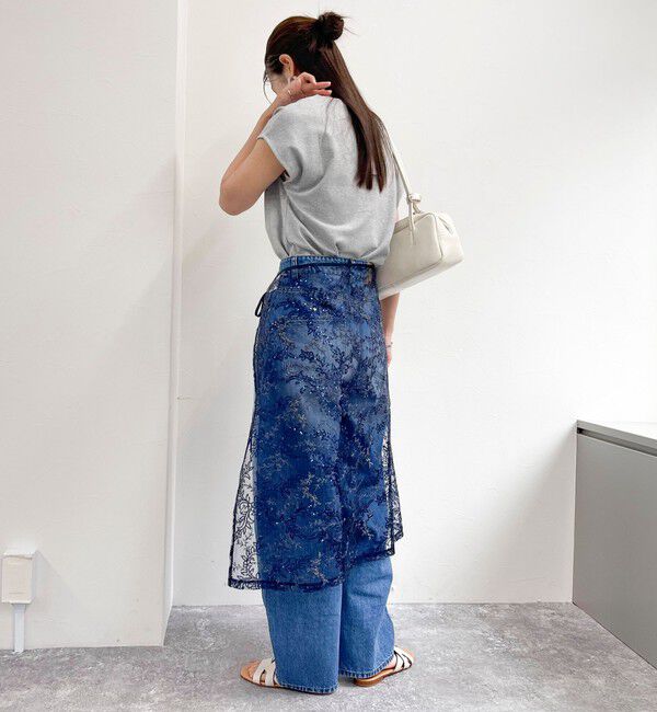 fredy emue「キラキラレイヤードラップスカート」|スカート|