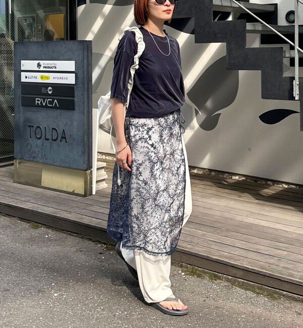 fredy emue「キラキラレイヤードラップスカート」|スカート|