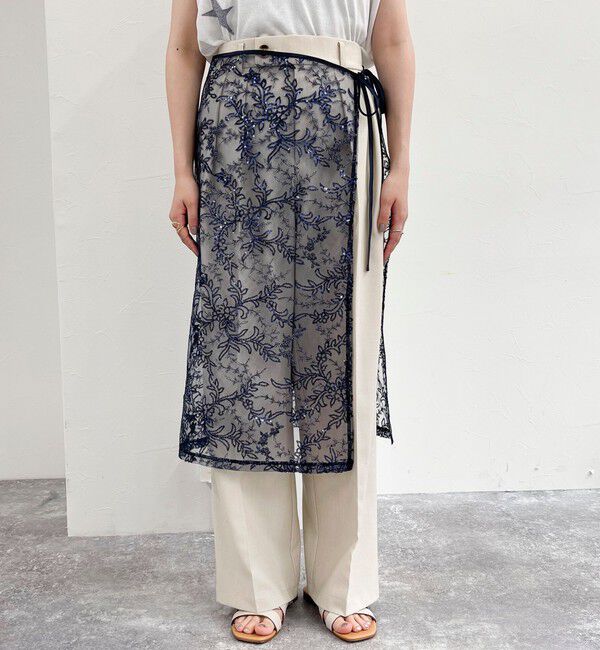 fredy emue「キラキラレイヤードラップスカート」|スカート|