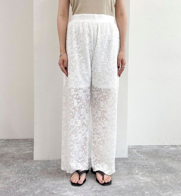 fredy emue「カットレースパンツ」|チノ|