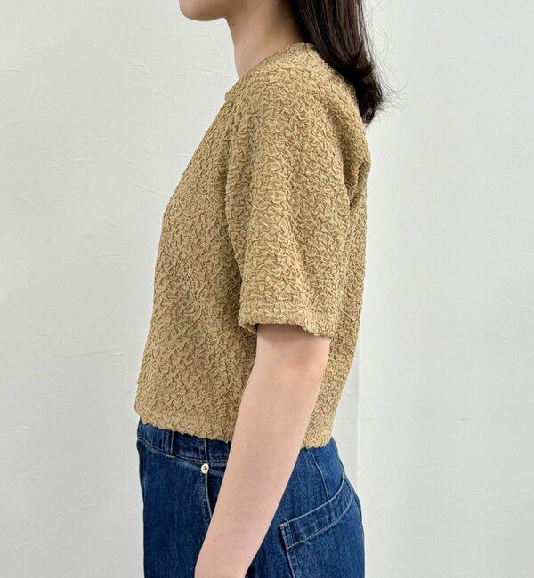 fredy emue「ポコポコZIP半袖カーディガン」|カーディガン|