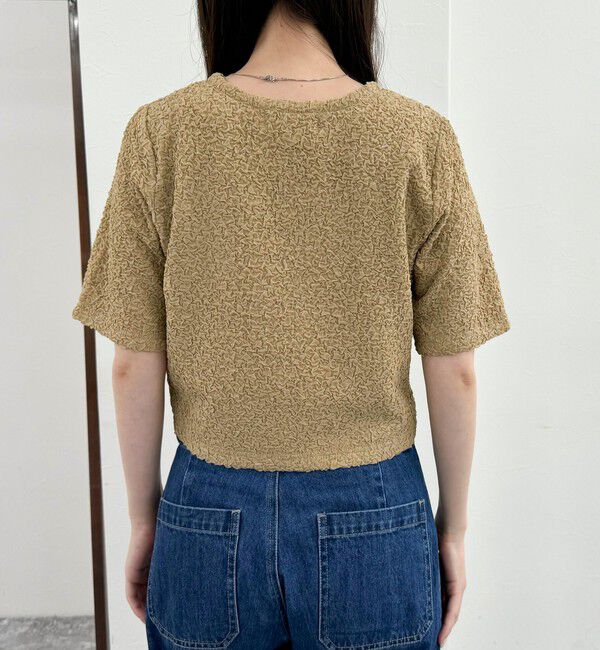 fredy emue「ポコポコZIP半袖カーディガン」|カーディガン|