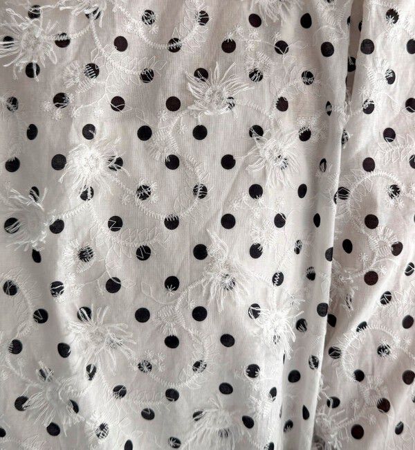 fredy emue「3D刺繍ドットチュニックブラウス」|シャツ・ブラウス|