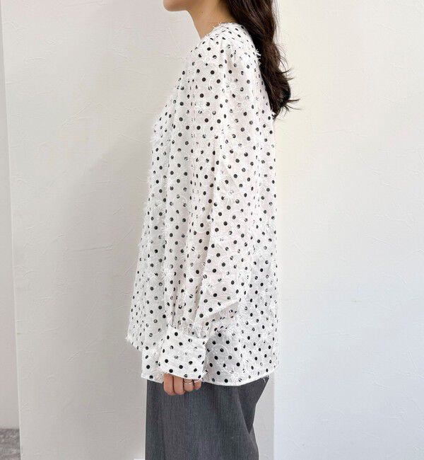 fredy emue「3D刺繍ドットチュニックブラウス」|シャツ・ブラウス|