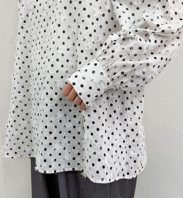 fredy emue「3D刺繍ドットチュニックブラウス」|シャツ・ブラウス|