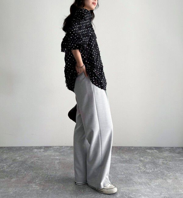 fredy emue「3D刺繍ドットチュニックブラウス」|シャツ・ブラウス|