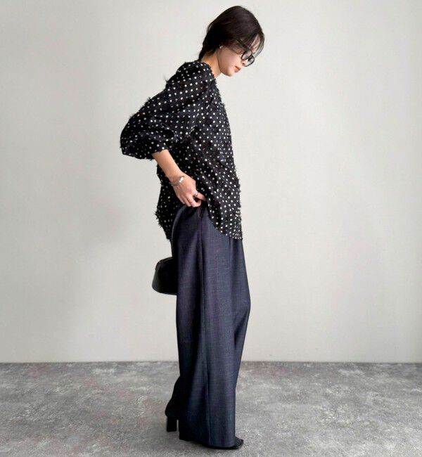 fredy emue「3D刺繍ドットチュニックブラウス」|シャツ・ブラウス|