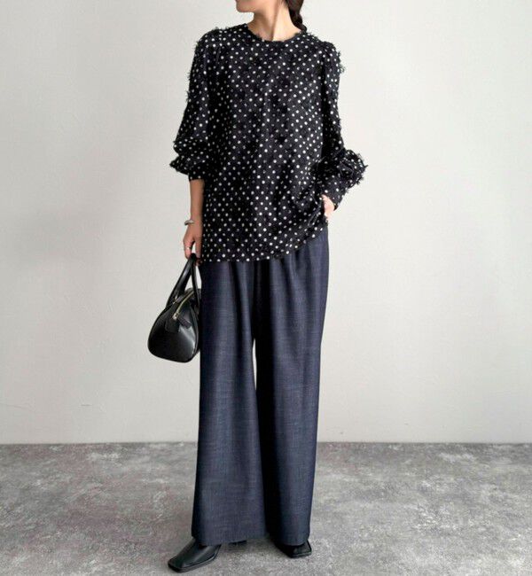 fredy emue「3D刺繍ドットチュニックブラウス」|シャツ・ブラウス|