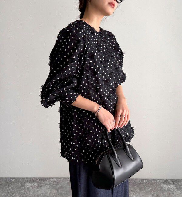 fredy emue「3D刺繍ドットチュニックブラウス」|シャツ・ブラウス|