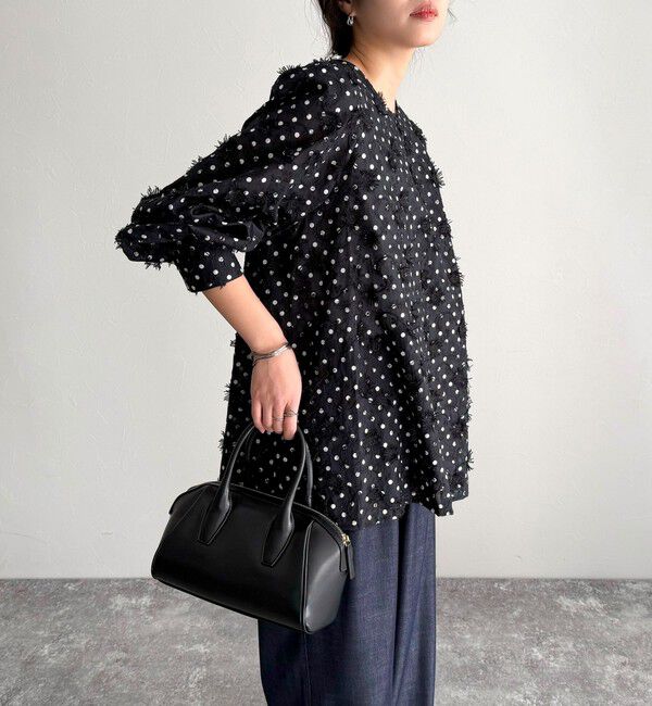 fredy emue「3D刺繍ドットチュニックブラウス」|シャツ・ブラウス|