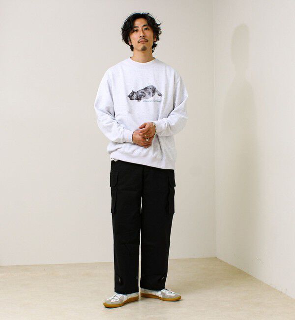 GLOSTER「【MY PET】クルーネックプリントスウェット」|スウェット・ジャージ|