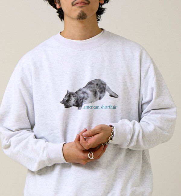 GLOSTER「【MY PET】クルーネックプリントスウェット」|スウェット・ジャージ|