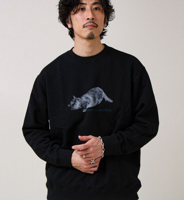 GLOSTER「【MY PET】クルーネックプリントスウェット」|スウェット・ジャージ|