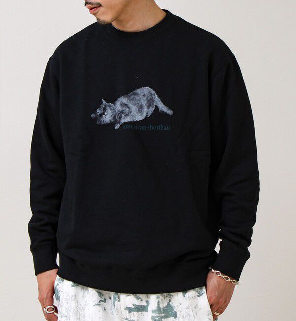 GLOSTER「【MY PET】クルーネックプリントスウェット」|スウェット・ジャージ|