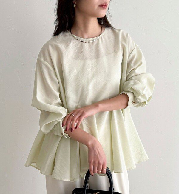 fredy emue「ペプラムシアーボリュームブラウス」|シャツ・ブラウス|
