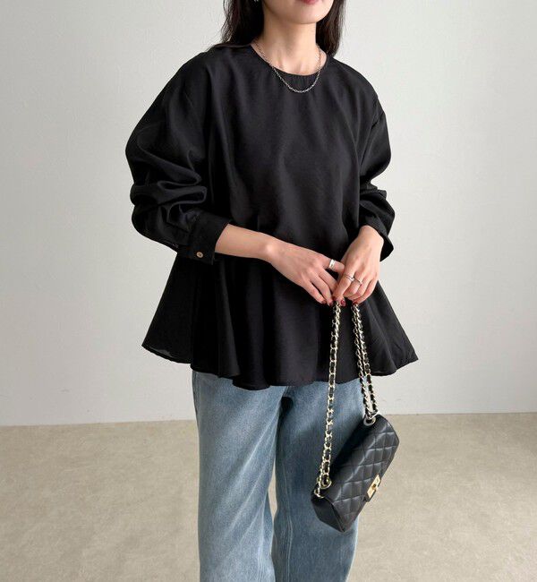 fredy emue「ペプラムシアーボリュームブラウス」|シャツ・ブラウス|