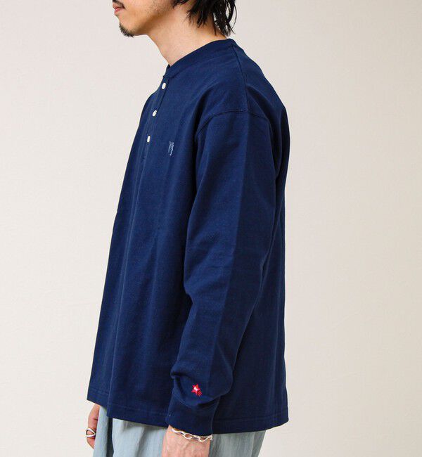 GLOSTER「【BOY刺繍】裏グラデーション ヘンリーネック ロンT」|Tシャツ・カットソー|