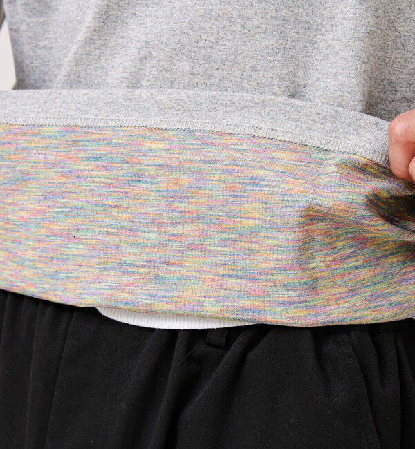 GLOSTER「【BOY刺繍】裏グラデーション ヘンリーネック ロンT」|Tシャツ・カットソー|